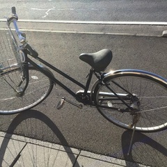 ブリヂストン27インチ内装3段オートライト整備済中古自転車・両立てスタンド・リヤキャリア付けました。