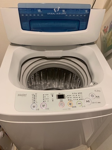 洗濯機　Haier JW-K42H 4.2kg