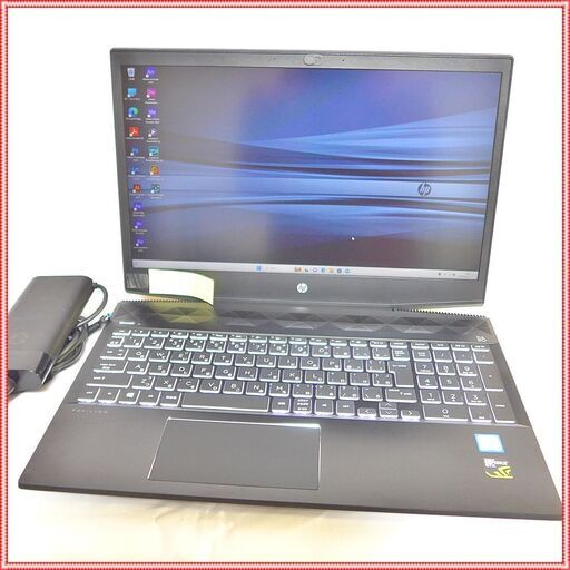 【ゲーミングPC】HP Pavilion Gaming Laptop i7 8750H GTX1050Ti NVMe 256GB + HDD 2TB 4Kモニター メモリ 16GB Office 搭載