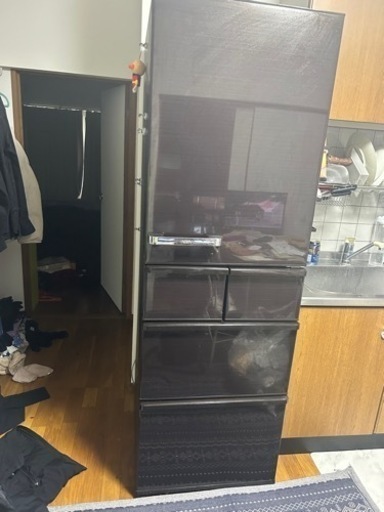 お値下げします　AQUA 冷蔵庫　ブラウン