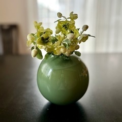 フラワーベース①花瓶　グリーン