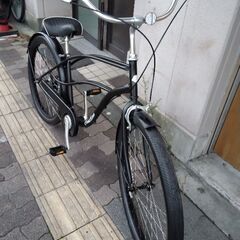 Coastline Surf [コーストライン サーフ]26吋 ビーチクルーザー(マットブラック)