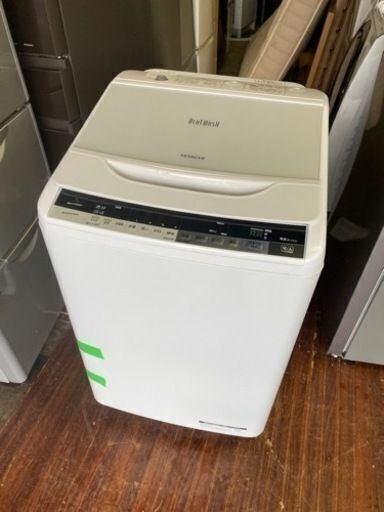(購入者決めました)　日立 7．0kg全自動洗濯機 エディオンオリジナル ビートウォッシュ ホワイト BW-V70AE4 W