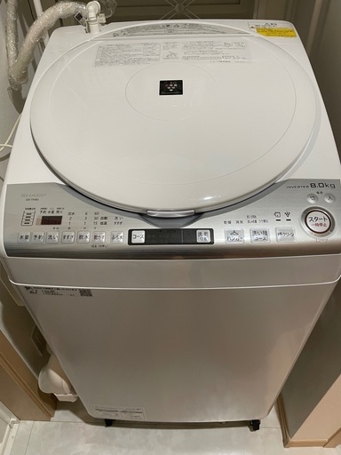 ※受渡し者決定※【SHARP/乾燥機能付き洗濯機/大阪】ES-TX8D(2020年製)