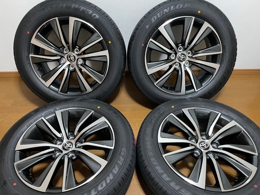 ハリアー80 gグレード 純正18インチアルミ タイヤセット