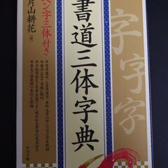 書道三体字典＋希望者には写真の商品　横浜線田園都市線大井町線で取...