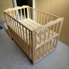 大和屋フラルＷオープンすのこベビーベッド フラルWオープンすのこベビーベッド