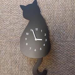 黒猫振り子時計