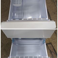 AQUA 3ドア冷凍冷蔵庫 272L 2022年製 AQR-27M2(W) バスケット付き野菜