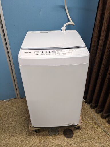 Hisense 全自動電気洗濯機 2018年製 HW-G55A-W 5.5kg 乾燥機能無 上開き ホワイト