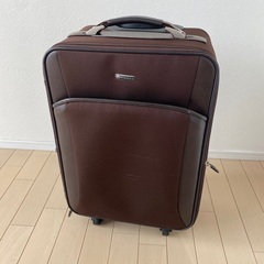 スーツケース　ナイロン素材　ブラウン