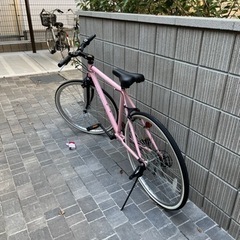 自転車 ピンク クロスバイク