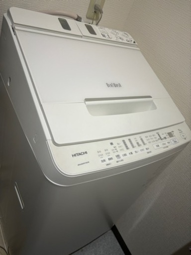 日立　HITACHI 洗濯機　型番　BW-X100F 保証2025年まで