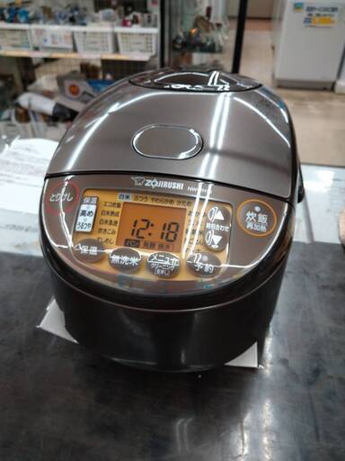 高年式2022年製 象印 IH炊飯ジャー ブラウン ZOJIRUSHI 極め炊き NW-VH10-TA1596