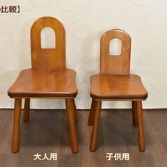 ヤ取3/29終了】≪zyt1287ジ≫ 木製ダイニングチェア 大人用 2脚