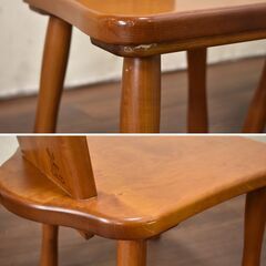 ヤ取3/29終了】≪zyt1287ジ≫ 木製ダイニングチェア 大人用 2脚セット