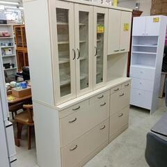 大型レンジボード 幅160cm 綾野製作所 キッチン収納 ホワイト系 