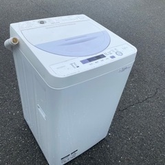 北九州市内配送無料　保証付き　シャープ SHARP ES-GE5A-V [全自動洗濯機(5.5kg) バイオレット系]