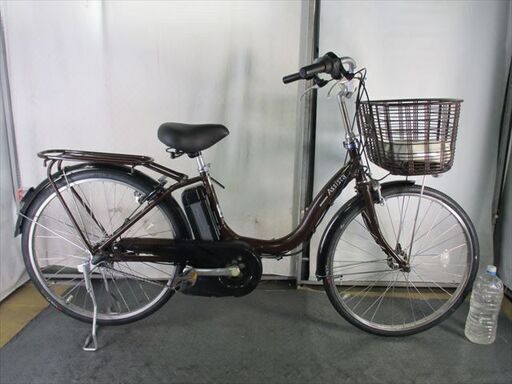 Ｄ308　★整備済み　中古電動自転車★ブリジストン　アシスタ【24インチ　　ブラウン　バッテリー新品8.9Ah】