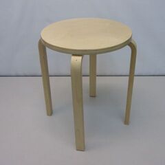 【ネット決済・配送可】stp-2390　IKEA　スツール　木製...
