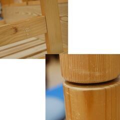 (有)大地コーポレーション 2段ベッド パイン材 幅106×奥216×高172.5cm 宮付き 照明付き 二段ベッド 子供部屋 札幌市 清田区 平岡