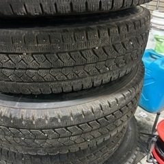 キャンター、エルフ2t  185/85R16 6本　5穴　ホイールスタッドレスセット