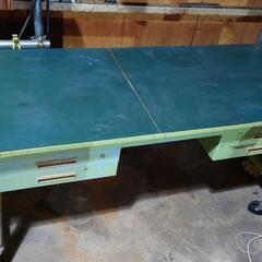 サカエ 軽量作業台 作業台 キャスター ロック可 幅180cm 奥行き75cm 高さ83cm 中古 耐荷重 固定式350kg 移動式150kg 台車