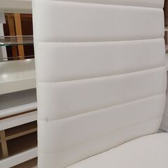 ☆ジモティ割あり☆ 4人掛けダイニングセット ホワイト ×ガラス W120×D75