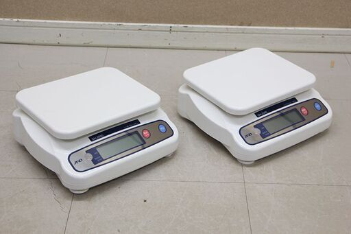 業務用 A\u0026D デジタルはかり 2個セット ワークスケール SH-2000 2Kg 幅250×奥行250×高さ105mm 厨房機器 飲食店 製パン屋 菓子 (J1346kxwY)