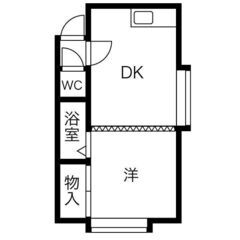 🐄【北区★1DK】敷金礼金なし☆最上階・角部屋◎生保入居可能 ◎バス・トイレ別🛁/🚽ネット対応🐄 - 不動産