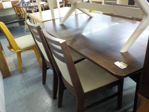 G：236905 食卓5点セット ダイニング5点セット 4人掛け 130×75cm