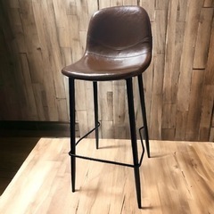 カウンターチェア　茶色　ブラウン　椅子　