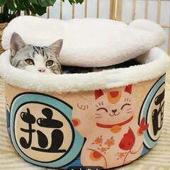 猫用ベッド　カップ麺仕様