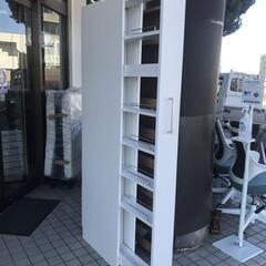 頑丈ボックス付き すき間ワゴン ホワイト 幅15cm 未使用品