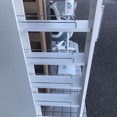 頑丈ボックス付き すき間ワゴン ホワイト 幅15cm 未使用品