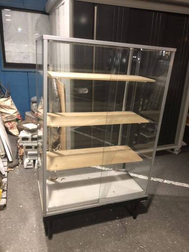 自社配送有 タテヤマ ガラスショーケース 店舗引き下げ品 高さ約150㎝～ 商品展示 店舗什器