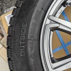 未使用 185/65R15スタッドレスタイヤ ホイールセットタイヤ