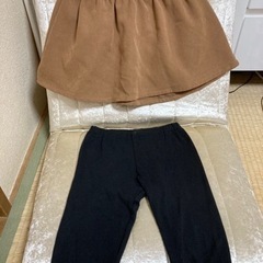 女児用　スカート レギンス セット 【110】