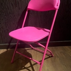 Francfranc パイプ椅子　ピンク