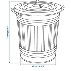IKEA  缶  収納ボックス/ダストボックス