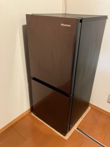 【引取】ハイセンス Hisense 冷凍冷蔵庫 134L HR-G13A-BR 2018年製 動作確認済 取扱説明書付き
