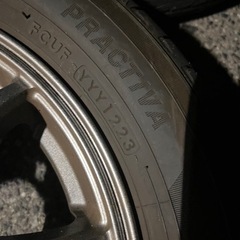 軽自動車　社外　アルミホイール4本　バリ溝　ノーマルタイヤ