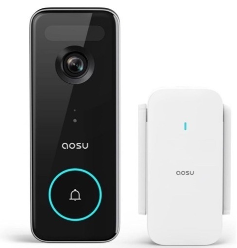 【AOSU 2K ワイヤレス カメラ付き インターホン 外出先からも通話可能 】