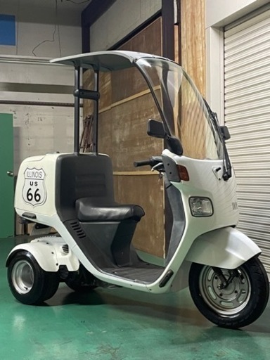 【御成約有難う御座いました】☆消耗品OK!2スト最終ジャイロキャノピーワゴンミニカー改 ワイドホイル\u0026オ-バ-フェンダ-\u0026純正鍵付ワゴンBOX!ノ-ヘルOK!