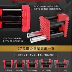 可変式ダンベル　マックス40kg  使用半年未満