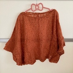 【USED】☆レディース☆A.V.V.☆レース☆カットソー☆オレ...