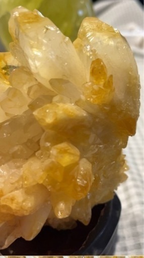 黄水晶　クラスター　パワーストーン