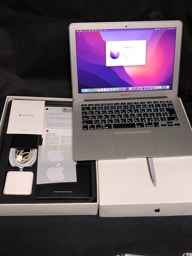 MacBook Air 13インチ Early 2015 MMGF2J/A・箱入りセット・MacOS(Monterey)＆Office2019とWin11(最新23H2版)＆Office2010との都度選択起動可能