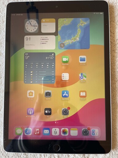 iPad 第９世代 10.2インチA2602 Wi-Fi-cell silver ６４GB  バッテリー９４%　Ａ