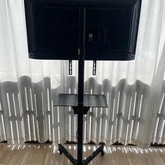 080  2021年製　液晶テレビ40インチ　移動型テレビスタンド付　ブラック　フルハイビジョン